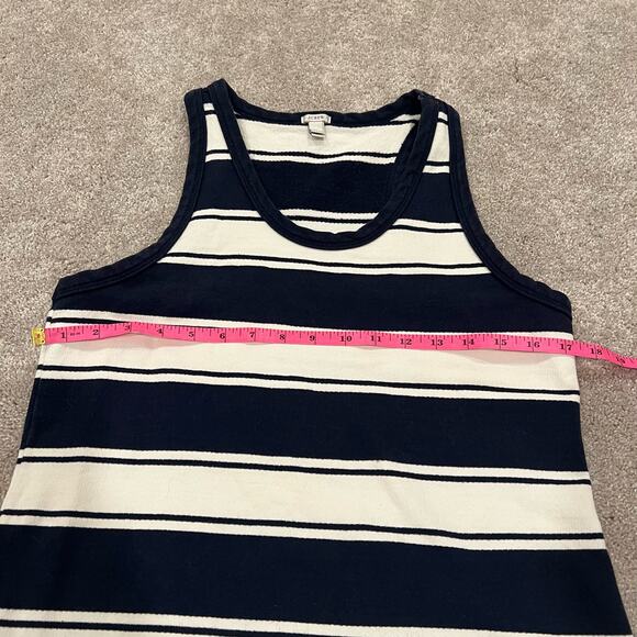 J Crew Women's Sleeveless Cotton Sundress Navy and White Stripes Size Small - Picture 9 of 9